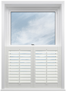 Bromley, Classic White - Cafe Style Plantation Shutter
